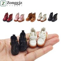 Giày Búp Bê ZONGGJZ OB11, Giày Da Búp Bê Mini 1 / 12 Bjd thông thường, Da PU Dễ Thương Cao Cấp GSC 1 / 12 Bjd Doll Boots Trẻ Em