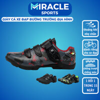 Giày cá đi xe đạp đường trường, xe đạp địa hình MIRACLE SPORTS Giày cá đạp xe nam nữ đế chống trượt chống mài mòn