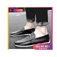 Giầy Cá sấu da bò đế cáo su 100% khâu chăc chắn