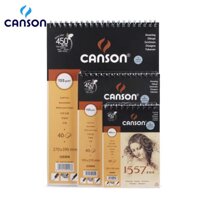 Giấy Canson 1557 40 trang 155gsm Sketch pad dành cho màu chì size 8k – 16k – 32k ( tương ứng gần size a3 – a4 – a5 )