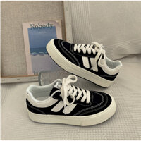 Giày canvas thể thao đế dày thời trang phong cách Hồng Kông cho nữ