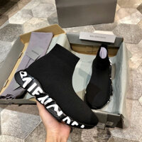 Giày cao cấp Balenciaga, tất đen khắc trắng, giày unisex phong cách Hàn Quốc qlgf FWYH