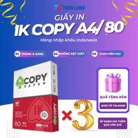 [GIẤY CAO CẤP] COMBO 3 Ream giấy A4 80 gsm IK Copy (500 tờ) - Hàng nhập khẩu Indonesia