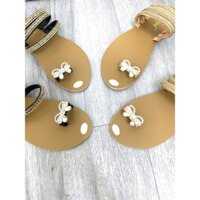 (Giày cao cấp nữ) Dép xỏ ngón quai đá đế tẩy - Siêu xinh XX