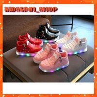 Giày cao cổ đính đá bé gái