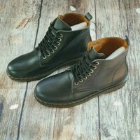 Giày cao cổ nam da bò đen