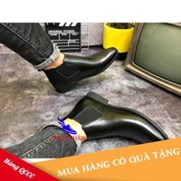 Giày cao cổ nam da bò thời trang_GIÀY CHELSEA BOOT CAO CỔ NAM DA BÒ NGUYÊN TẤM 2019 TĂNG CHIỀU CAO GẦN 5CM