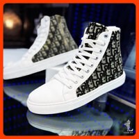 Giày Cao Cổ Nam Thời Trang Cao Cấp Luxury White High Neck Trending 2025