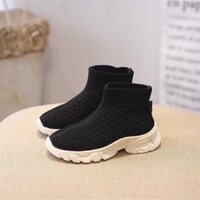 Giày cao cổ nỉ chun bé gái cực xinh - TGS22