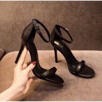 Giày cao gót 10 phân mảnh có quai đen