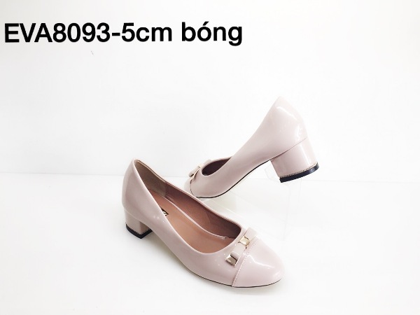 Giày cao gót 5cm da bóng mềm EVA8093