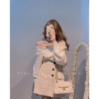 giày cao gót 7 cm gót vuông