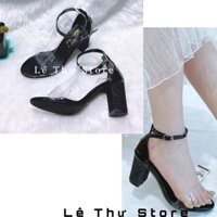 Giày cao gót 7 phân bản trong gót bọc kim tuyến LT (SD040)