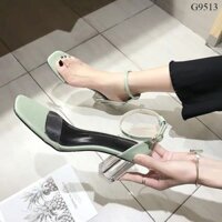 Giày cao gót 7cm dây trong