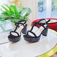 Giày cao gót 8cm quai đinh chì