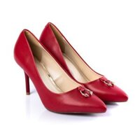 Giày cao gót 9cm mũi nhọn trang trí khuy kim loại CG09073