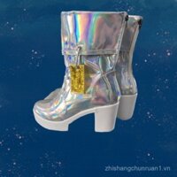 Giày cao gót bạc Honor of Kings Sound You Shine Sun Shang, giày đạo cụ, giày bốt, giày cosplay tùy chỉnh cho nữ