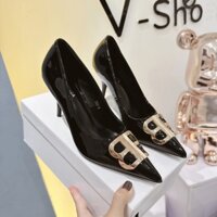 Giầy cao gót balenciaga giày nữ thời trang gót nhọn mũi nhọn đế 7 phân