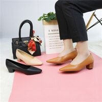 GIÀY CAO GÓT BASIC 3P MŨI VUÔNG