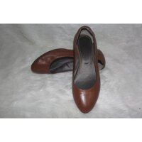 Giày cao gót basic màu nâu đất size 38