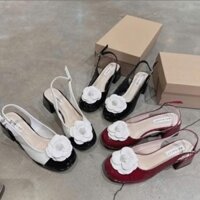 GIÀY CAO GÓT BÍT MŨI ĐÍNH HOA CAO 5CM