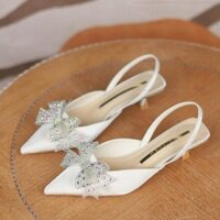 Giày cao gót cô dâu SANPATO CG01 - Sandal 3, 5, 7, 9 phân, guốc cưới đi tiệc