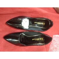 giày cao gót da bóng đế meka 7cm 2021T1006