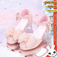 Giày Cao Gót Da Pha Lê Giáng Sinh Giày Công Chúa