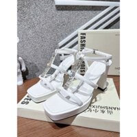 Giày cao gót dây rọ phối xoàn nữ siêu xinh cao 10p