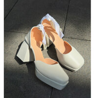 Giày Cao Gót Đế Đúp Quai Nơ Thời Trang 9 cm B8ĐNgoc