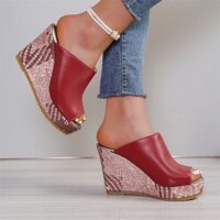 Giày cao gót đế nêm thời trang nữ 10 cm Dép đẹp gợi cảm (Size 35-42)