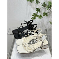 giày cao gót đế thấp quai dây mảnh có big size từ35-45