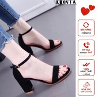 Giày Cao Gót, Dự Tiệc Tăng Chiều Cao Siêu Xinh 7 Phân Quai Ngang Xenia XN615,