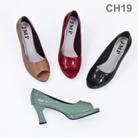 GIÀY CAO GÓT HỞ MŨI DA MỀM CAO 7CM - CH19