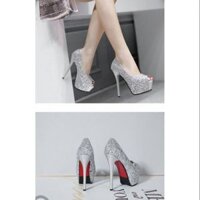 Giày cao gót hở mũi