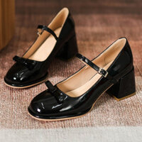 GIÀY CAO GÓT MÃ GNC91 CAO 6 CM CÓ 2 MÀU ĐEN TRẮNG THỜI TRANG THANH LỊCH QUÝ PHÁI 2023