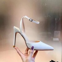 Giày cao gót mũi nhọn hở gót 5 phân và 7 phân kiểu dáng năng động mã 038 nhà SAM