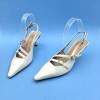 Giày cao gót mũi nhọn mũi nhọn kiểu Pháp phong cách buổi tối kiểu Pháp Giày cao gót mũi nhọn giày đơn miệng nông gót thấp thoáng mát và thoáng khí chống trượt Giao hàng nhanh