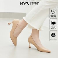 Giày Cao Gót MWC G015 - Giày Cao Gót Chất Liệu Da Bóng Mũi Nhọn Thanh Lịch