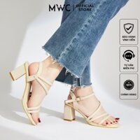 Giày Cao Gót MWC G028 - Giày Sandal Cao Gót 7cm Quai Phồng Ôm Dáng Chân