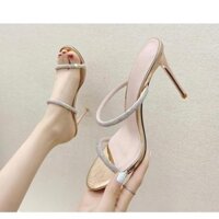 Giày cao gót nhọn 9p 2 quai mảnh xoàn ngang sang chảnh - G74