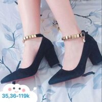 Giày cao gót nhung (ảnh thật 100%)