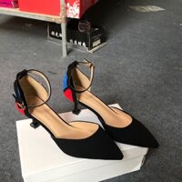 Giày cao gót nữ 5cm chất liệu da lộn cao cấp