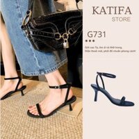 GIÀY CAO GÓT NỮ 7P SANDAL GÓT NHỌN DÂY MẢNH BASIC KATIFA G731 - Tôn dáng & thanh lịch