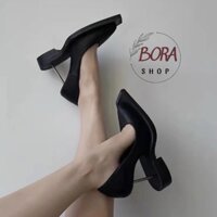 Giày cao gót nữ cao cấp Ulzzang Hàn Quốc BORA SHOP đế cách điệu order