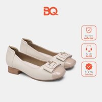 Giày cao gót nữ đế dày 3 phân bít mũi tròn BQ GB BQ9387
