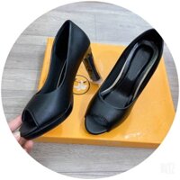 Giày cao gót nữ đế dúp 9cm hở mũi cực hót - C10