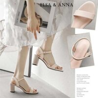 Giày cao gót nữ đế vuông 7cm dáng công sở AELLA347 mẫu mới 2020