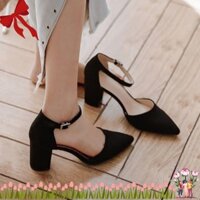 Giày cao gót nữ đẹp đế vuông siêu tôn dáng mã CCC16
