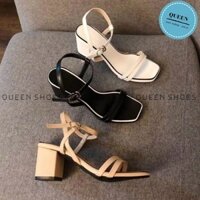 Giày cao gót nữ 🌸FREESHIP🌸 đế vuông 7 phân mũi vuông kiểu mới - CG32